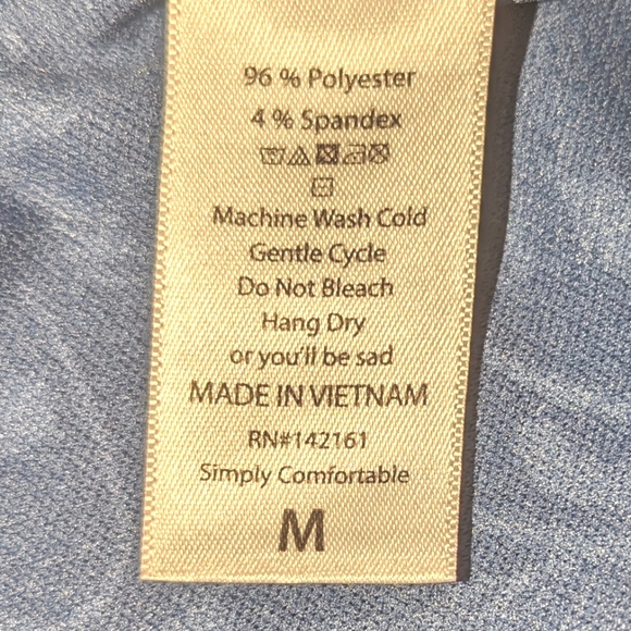 ⭐ Lularoe Blue Pull-on Midi Skirt Like New - Picture 5 of 5